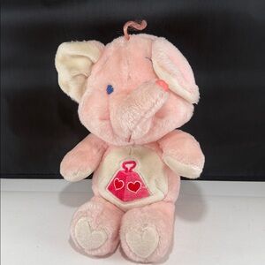 Vintage 1984 Kenner Care Bear Cousin Lotsa Heart Elephant 13”
